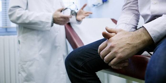 Rücksprache mit einem Arzt bei chronischer Prostatitis